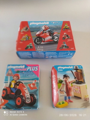 Playmobil pack of 3 unopened sets 5522/4759/9088 new