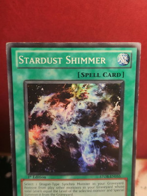 Stardust Shimmer Spell Card 1st Edition Yugioh