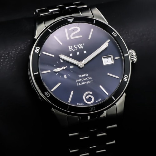 RSW Tempo Automatic Swiss Made Watch 42mm New with Warranty