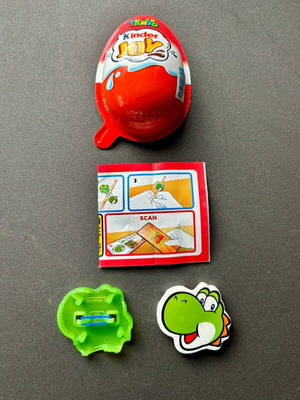 Kinder Joy Super Mario pencil crocodile new