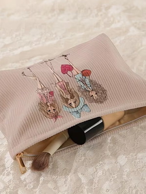 Corduroy pouch 3 friends