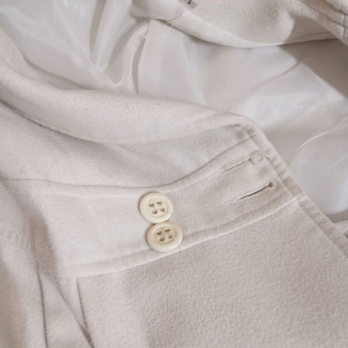 Women's white coat used, size Small, feminine fit