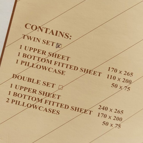 Flannel bed sheet set Palamaiki semi-double with elastic new
