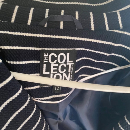 Jacket like new, white and blue, one size
