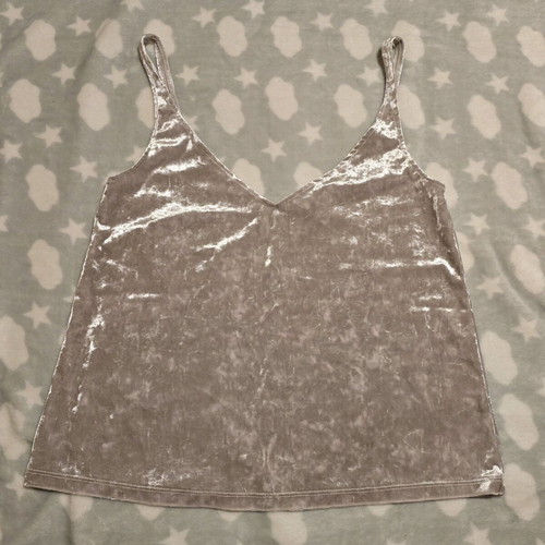 H&M velvet top XS/S like new, beige