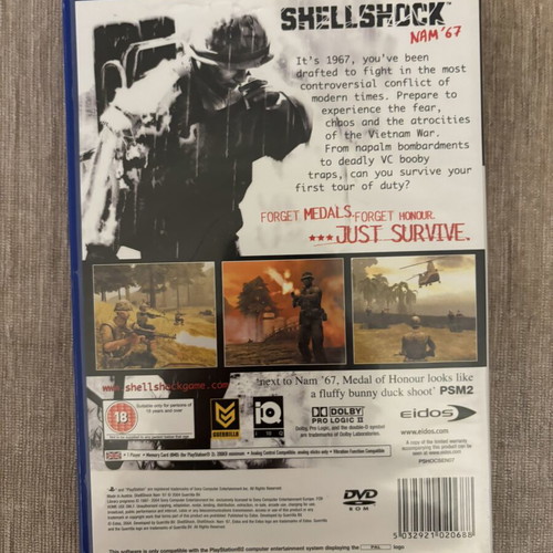 Shellshock Nam 67 PlayStation 2 PS2 used, complete