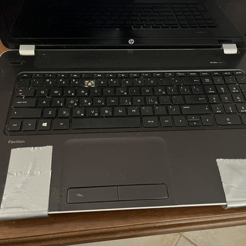 Hp laptop used for spare parts without charger