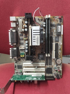 Msi ms6147 motherboard with Intel Celeron 433MHz CPU and Creative Sound Blaster Audigy 2