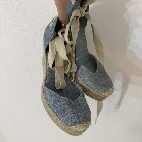 Pull & Bear platforms size EU 39 like new, blue and beige