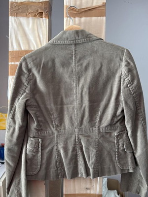 Corduroy women's jacket Mango green like new size M