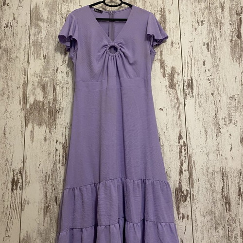 Lilac Maxi Dress Tazi Line size 3 M/L like new