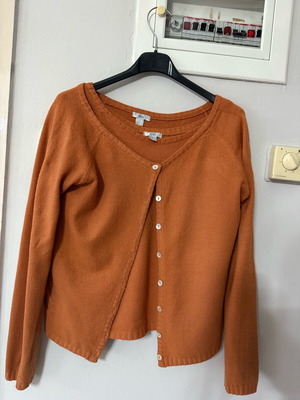 Mango blouse and cardigan set like new, orange