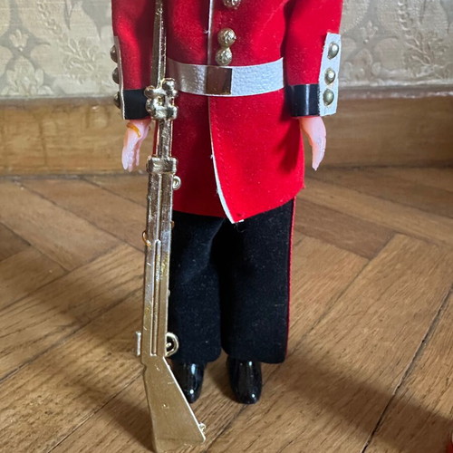 English Guard Doll and Matchbox New, Collectible