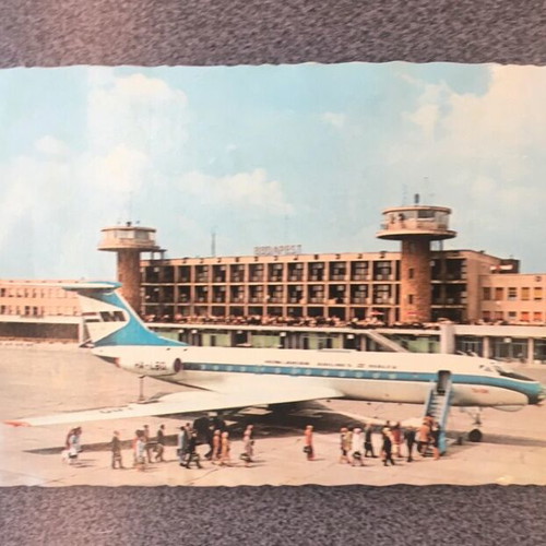 Vintage καρτ ποστάλ Malév Tupolev TU-134 σαν καινούργιο