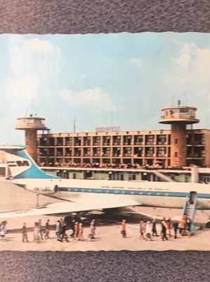 Vintage καρτ ποστάλ Malév Tupolev TU-134 σαν καινούργιο