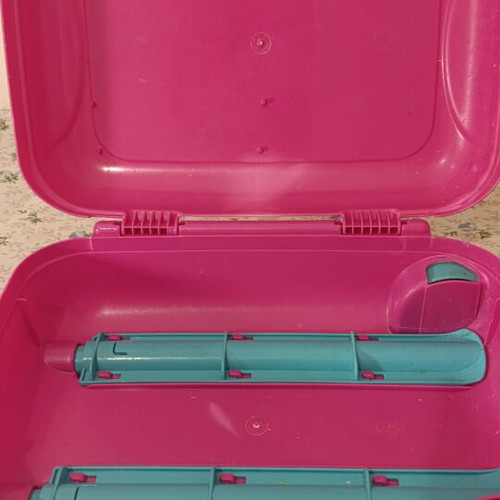 Dede Toys Plastic Suitcase with Wheels 33x22x10 cm like new