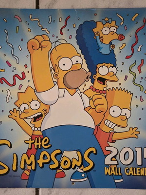 The Simpsons 2014 wall calendar like new, collectible