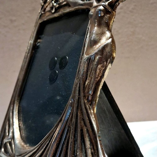 Αντίκα κορνίζα Art Nouveau μπρούτζινη σαν καινούργια, Belle Époque