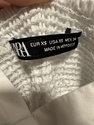 Zara white bodysuit, XS