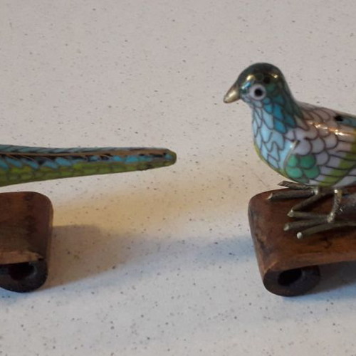 Cloisonné birds used