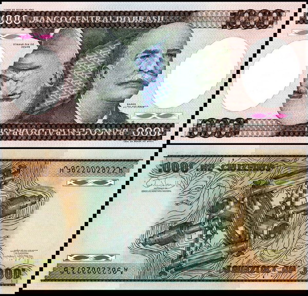 ΒΡΑΖΙΛΙΑ - 1.000 Cruzeiros 1981-1986 - UNC