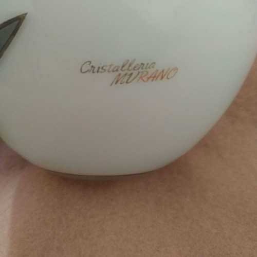 Murano vase vintage crystal used