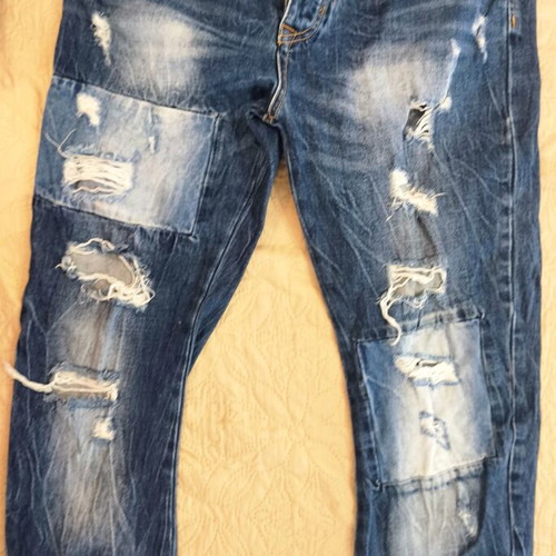 Aristoteli Bitsiani jeans used, 100% cotton, size 36, blue