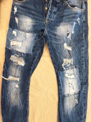 Aristoteli Bitsiani jeans used, 100% cotton, size 36, blue