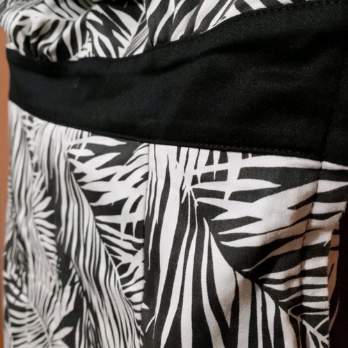 Short summer dress H&M like new, black and white, XS