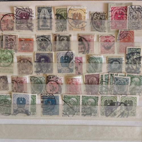 Lot of 50 used Austrian and Belgian stamps 1895–1935
