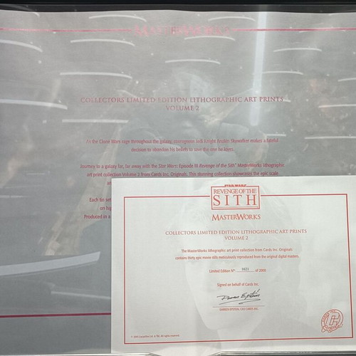 Star Wars Revenge of the Sith Masterworks Lithographic Art Print Collection vol.2 like new