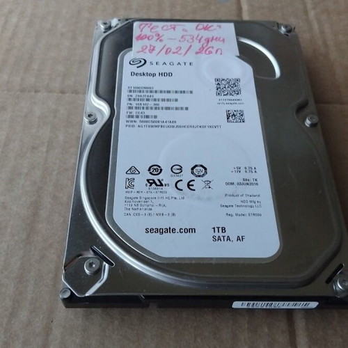 Seagate Barracuda Desktop HDD ST1000DM003 1TB SATA 6.0Gb/s like new
