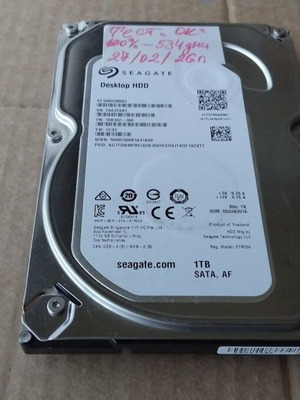 Seagate Barracuda Desktop HDD ST1000DM003 1TB SATA 6.0Gb/s like new
