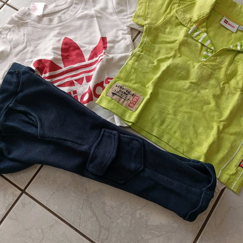Set of two shirts and pants used for baby 12-18 months