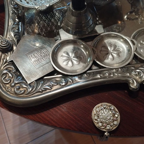 Silver-plated utensils used, set of 16 pieces
