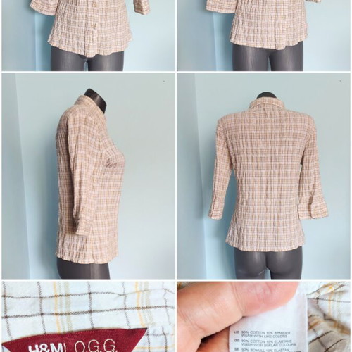 H&M LOGG Γυναικεία πολυτελής πουκάμισο σαν καινούργιο, μεγέθη M έως XL