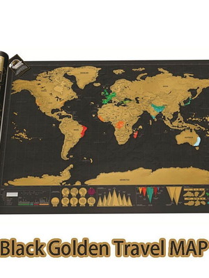 Scratch World Map DELUXE new for travelers