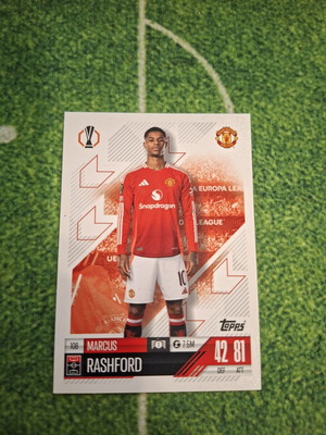 Marcus Rashford Manchester United card, Topps Match Attax UEFA 2024–2025