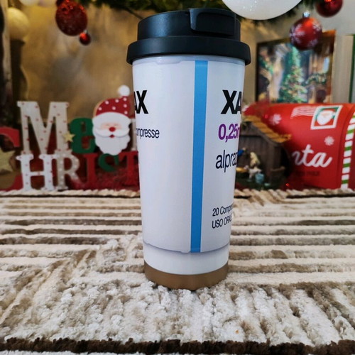 Xanax 0.25mg Thermos Cup new 530ml with built-in straw