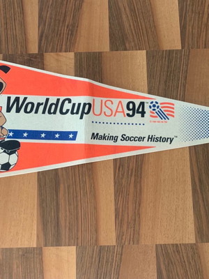 Collectible vintage World Cup 1994 USA soccer pennant used