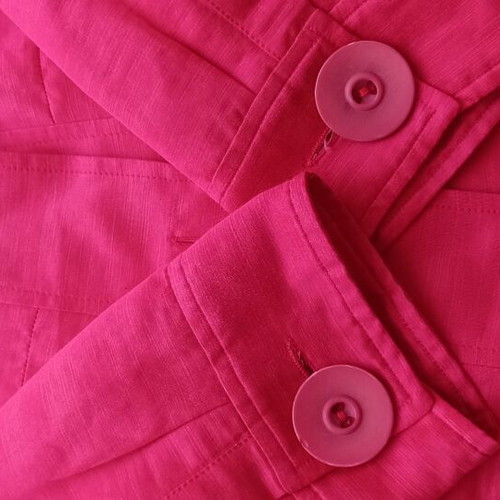 Milk & Honey fuchsia jacket like new, medium, cotton and silk