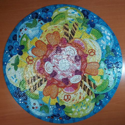 Ravensburger Circle of Colours Ice Cream 500-piece round puzzle