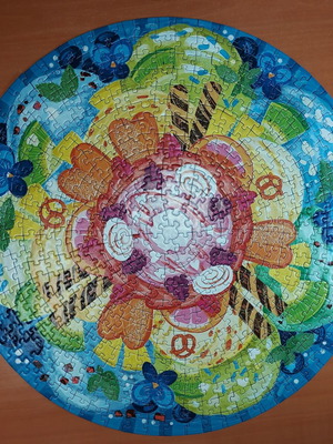 Ravensburger Circle of Colours Ice Cream 500-piece round puzzle