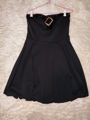 Black Balou mini strapless dress one size like new
