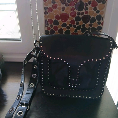Rebecca Minkoff black leather crossbody bag like new