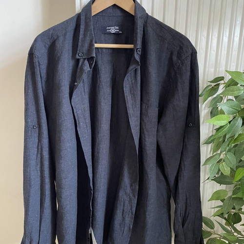 Men’s summer shirt used several times, blue, XXL