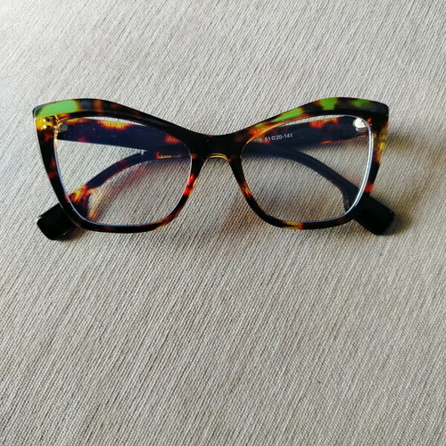Eyeglasses with blue protection filter, new, multicolor