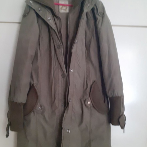 BSB long jacket like new, olive color, size S