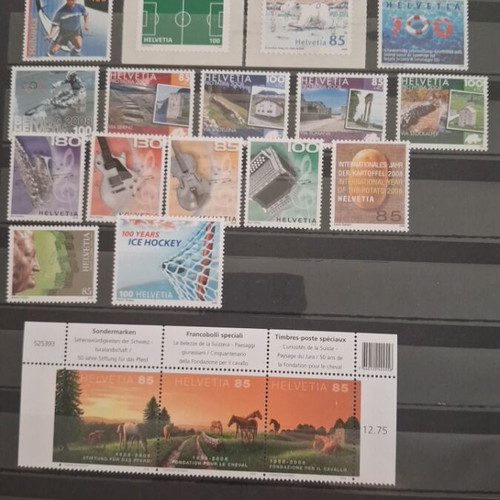 Swiss stamps new MNH Lux
