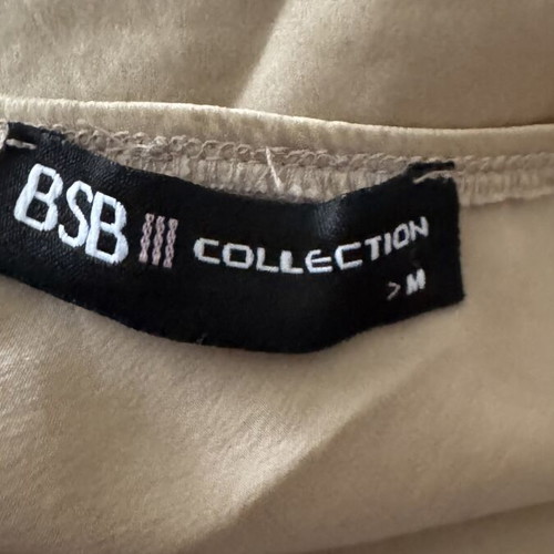 BsB Silk lingerie-style top in gold beige